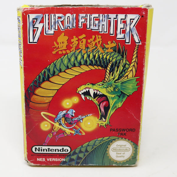 Vintage 1991 90s Nintendo Entertainment System NES Burai Fighter Battle Fighting Video Game Boxed Pal