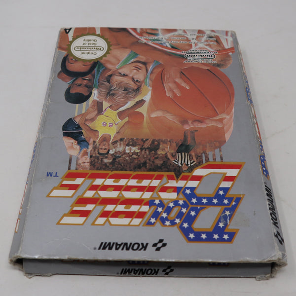 Vintage 1988 80s Nintendo Entertainment System NES Double Dribble Basketball Video Game Boxed Pal A
