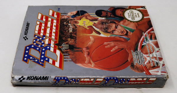 Vintage 1988 80s Nintendo Entertainment System NES Double Dribble Basketball Video Game Boxed Pal A
