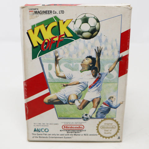 Vintage 1991 90s Nintendo Entertainment System NES Kick Off Football Soccer Sports Video Game Boxed Pal A