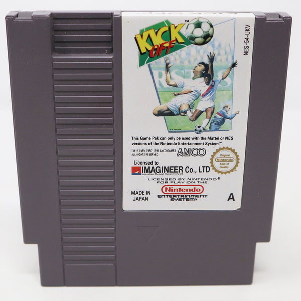 Vintage 1991 90s Nintendo Entertainment System NES Kick Off Football Soccer Sports Video Game Boxed Pal A