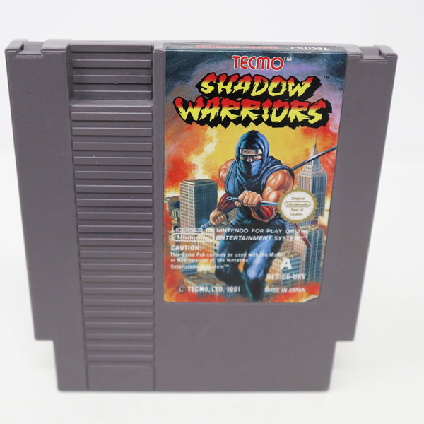 Vintage 1991 90s Nintendo Entertainment System NES Shadow Warriors Ninja Gaiden Battle Fighting Video Game Boxed Pal A