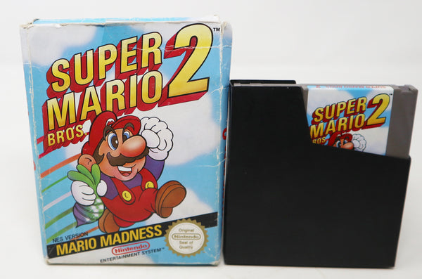 Vintage 1989 80s Nintendo Entertainment System NES Super Mario Bros. 2 Video Game Boxed Pal