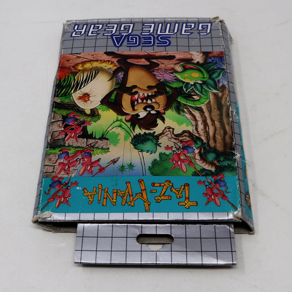Vintage 1992 90s Sega Game Gear Taz-Mania Cartridge Video Game Boxed Pal 1 Player