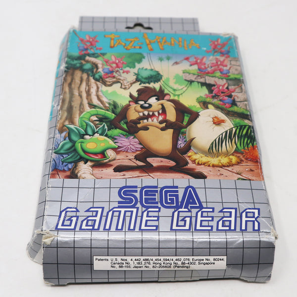 Vintage 1992 90s Sega Game Gear Taz-Mania Cartridge Video Game Boxed Pal 1 Player