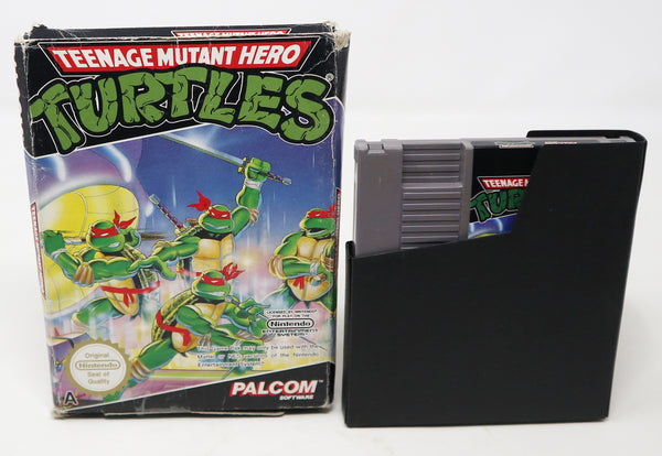 Vintage 1990 90s Nintendo Entertainment System NES Teenage Mutant Hero Turtles TMHT Video Game Boxed Pal A