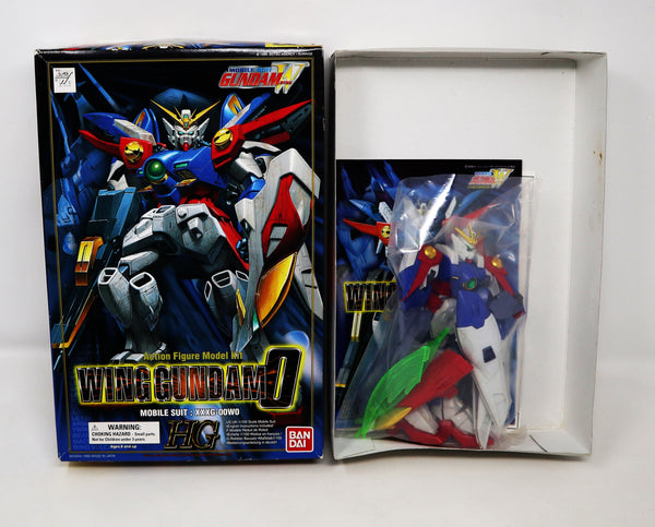Vintage 1995 90s Bandai Wing Gundam 0 Zero Mobile Suit XXXG-00W0 1/100 Scale Model Kit Assembled Boxed Japan
