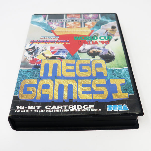 Vintage 1992 90s Sega Mega Drive Megadrive Mega Games I 1 (Super Hang-On, World Cup Italia '90 & Columns) 16-Bit Cartridge Video Game PAL 1 Player