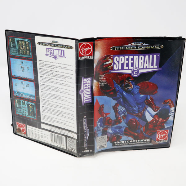 Vintage 1992 90s Sega Mega Drive Megadrive Speedball 2 16-Bit Cartridge Video Game PAL 1 or 2 Players