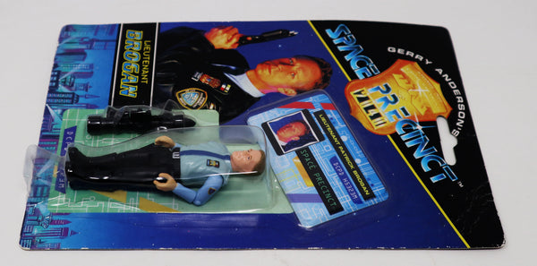 Vintage 1994 90s Vivid Imaginations Gerry Anderson's Space Precinct Lieutenant Brogan 3.5" Action Figure Carded MOC
