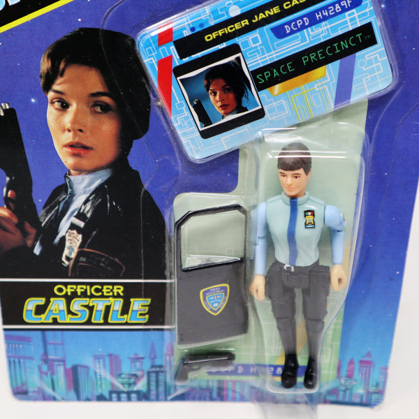 Vintage 1994 90s Vivid Imaginations Gerry Anderson's Space Precinct Officer Castle 3.5" Action Figure Carded MOC