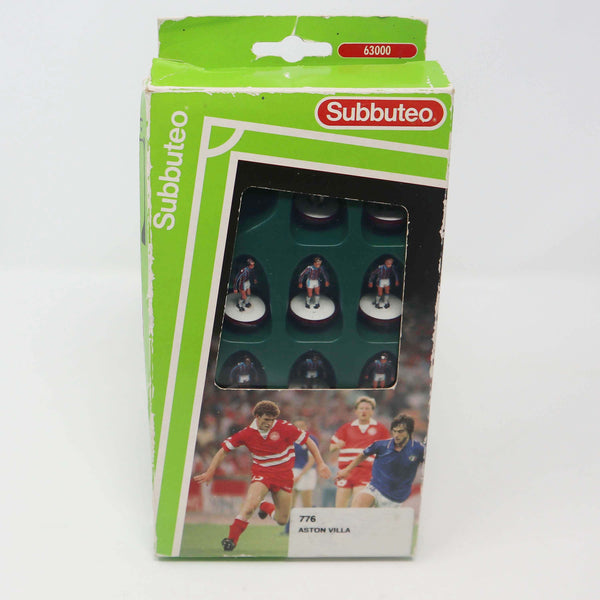 Vintage Subbuteo 63000 The Football Game Table Soccer Players Team Set Aston Villa 776 Boxed