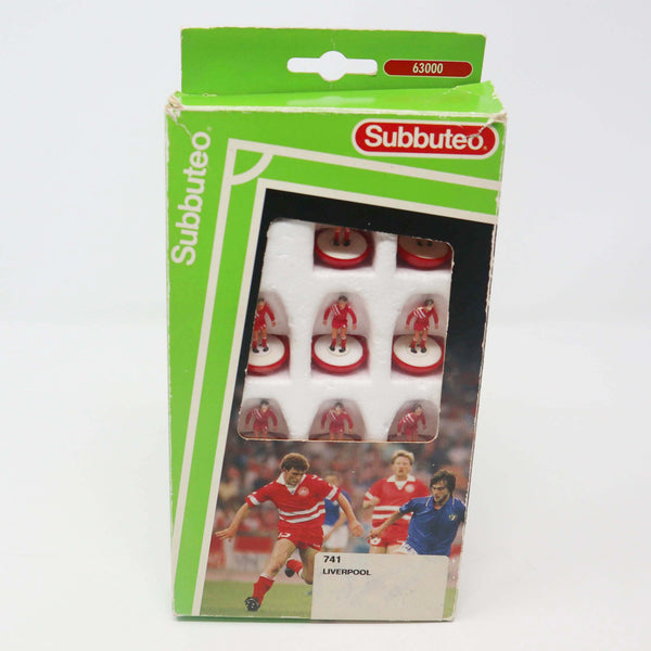 Vintage Subbuteo 63000 The Football Game Table Soccer Players Team Set Liverpool 741 Boxed