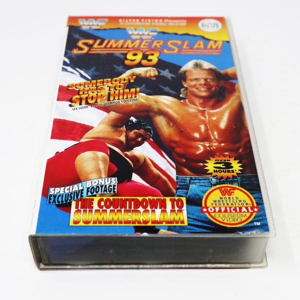 Vintage SilverVision WWF World Wrestling Federation Official SummerSlam Summer Slam '93 VHS (Video Home System) Tape