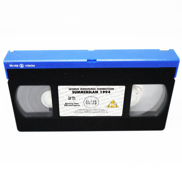 Vintage SilverVision WWF World Wrestling Federation Official SummerSlam Summer Slam '94 VHS (Video Home System) Tape
