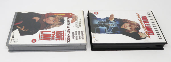 Vintage 1990s Cynthia Rothrock Above The Law & Above The Law II The Blond Fury VHS Video Home System Tapes Lot Rare Big Box Version Martial Arts
