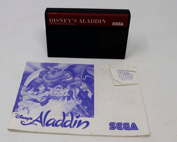 Vintage 1994 90s Sega Master System Aladdin Cartridge Video Game Action Pal 1 Player