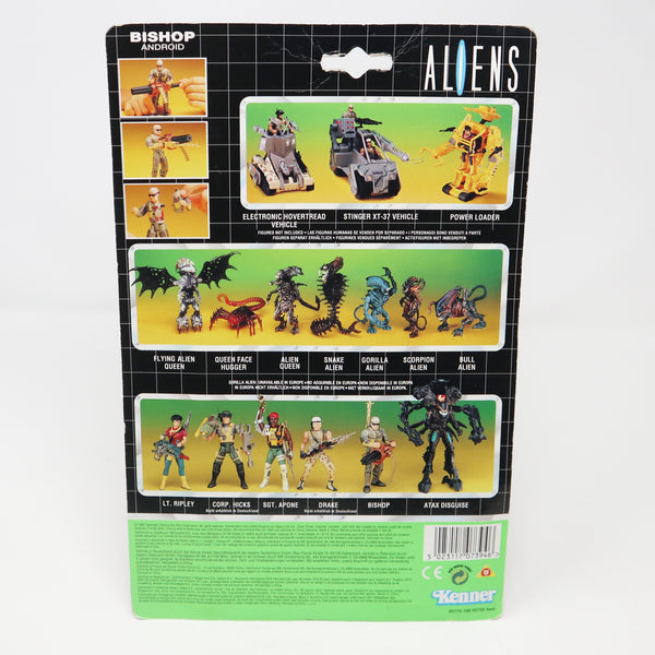 Vintage 1992 90s Kenner Aliens Space Marine Bishop Android Action Figure Carded MOC