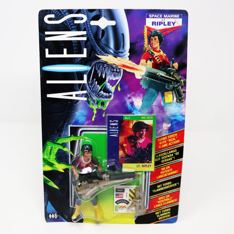 Vintage 1992 90s Kenner Aliens Space Marine Lt. Ripley Action Figure Carded MOC