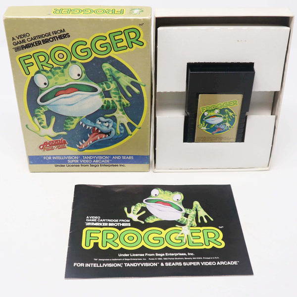 Vintage 1983 80s Atari 2600 Parker Frogger No. 6300 Arcade Video Game Cartridge For The Atari Video Computer System Intellivision Tandyvision And Sears Super Video Arcade Boxed