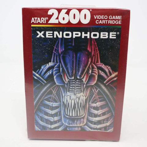 Vintage 1990 90s Atari 2600 Xenophobe CX26172 Video Game Cartridge For The Atari Video Computer System Mint Boxed Sealed Rare