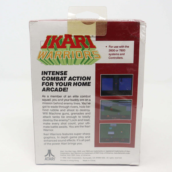 Vintage 1990 90s Atari 2600 Ikari Warriors CX26177 Video Game Cartridge For The Atari Video Computer System Mint Boxed Sealed Rare
