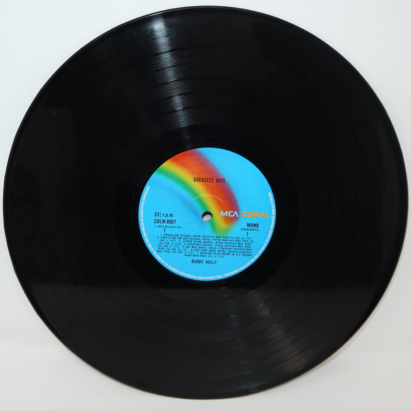 Vintage Coral Records Rainbow Series Buddy Holly - Greatest Hits Compilation 12" LP Album Vinyl Record Mono UK Version