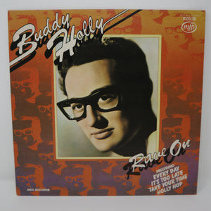 Vintage 1975 70s Music For Pleasure Buddy Holly - Rave On 12" LP Album Vinyl Record UK Remastered Stereo Version
