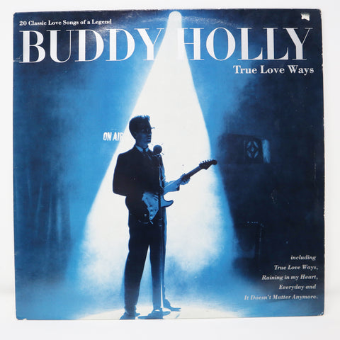 Vintage 1989 80s Telstar Records Buddy Holly - True Love Ways Compilation 12" LP Album Vinyl Record UK Version