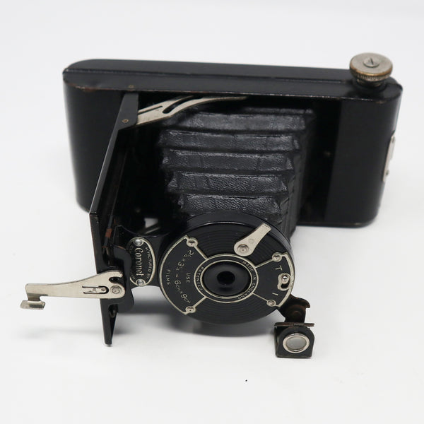 Vintage c. 1926 1920s Coronet Folding 120 Film Basic Early Model Camera Rare
