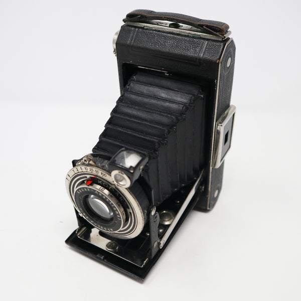 Vintage 1930s Kodak Vollenda 620 Folding Roll Film Camera + Original Leather Case Rare Art Deco Period