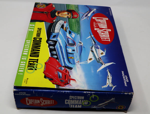 Vintage 1993 90s Vivid Imaginations Captain Scarlet And The Mysterons 51006 Spectrum Command Team Vehicle Set Complete Boxed Gerry Anderson