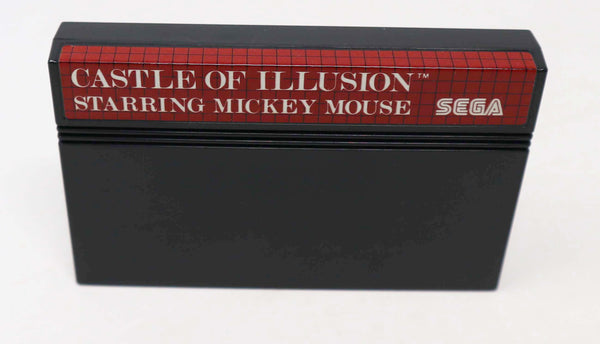 Vintage 1990 90s Sega Master System Castle Of Illusion Starring Mickey Mouse Cartridge Video Game Pal Action 1 Player
