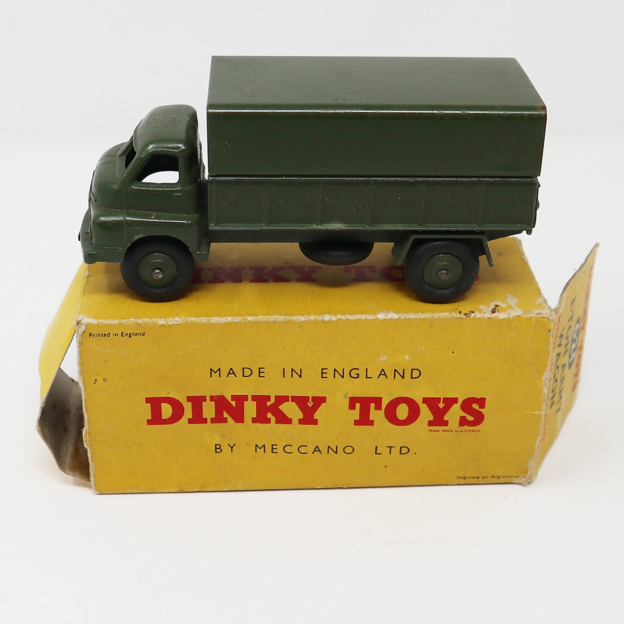 Vintage Meccano Dinky Toys 621 3-Ton Army Wagon Die-Cast Vehicle Boxed
