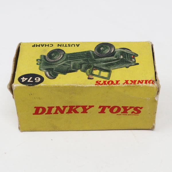 Vintage Meccano Dinky Toys 674 Austin Champ Die-Cast Vehicle Boxed