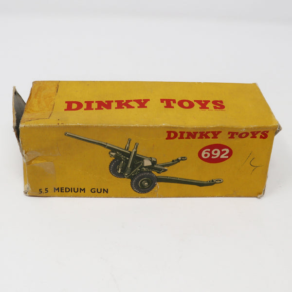 Vintage Meccano Dinky Toys 692 5.5 Medium Gun Die-Cast Boxed