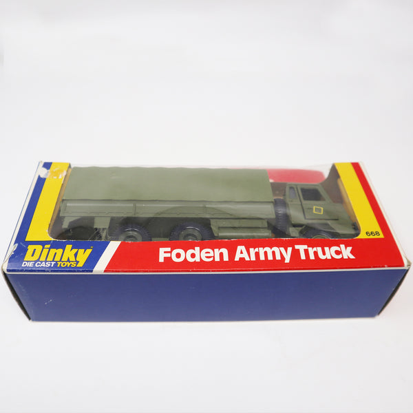 Vintage 1976 70s Meccano Dinky Toys 668 Foden Army Truck Die-Cast Vehicle Boxed
