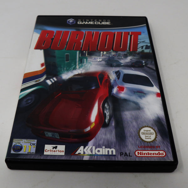 Vintage 2002 Nintendo Gamecube Burnout Racing Video Game PAL 2 Players