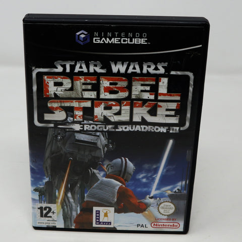 Vintage 2003 Nintendo Gamecube Star Wars Rebel Strike Rogue Squadron III Video Game PAL 2 Players