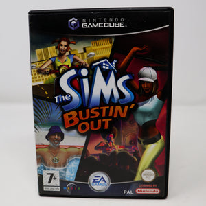 Vintage 2003 Nintendo Gamecube The Sims Bustin' Out Video Game PAL 2 Players
