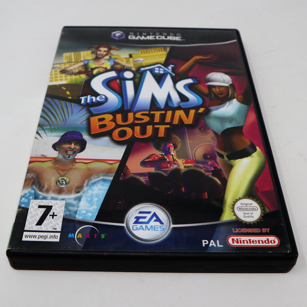 Vintage 2003 Nintendo Gamecube The Sims Bustin' Out Video Game PAL 2 Players