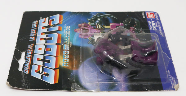 Vintage 1985 80s Bandai Tonka Gobots Robo Machines Monster Creepy RM65 3" Transforming Action Figure Robot Vehicle Die Cast Metal Plastic Carded MOC Opened