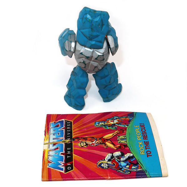 Vintage 1986 80s He-Man MOTU Masters Of The Universe Original Series Rokkon Action Figure + Mini Comic