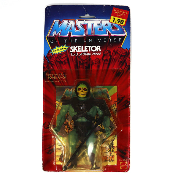 Vintage 1982 Mattel He-Man MOTU Masters Of The Universe Original Series Skeletor Action Figure Carded MOC Rare