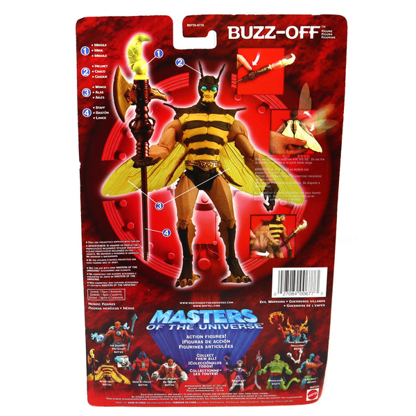 2003 Mattel He-Man MOTU Masters of the Universe Modern Series Buzz-Off Action Figure Carded MOC