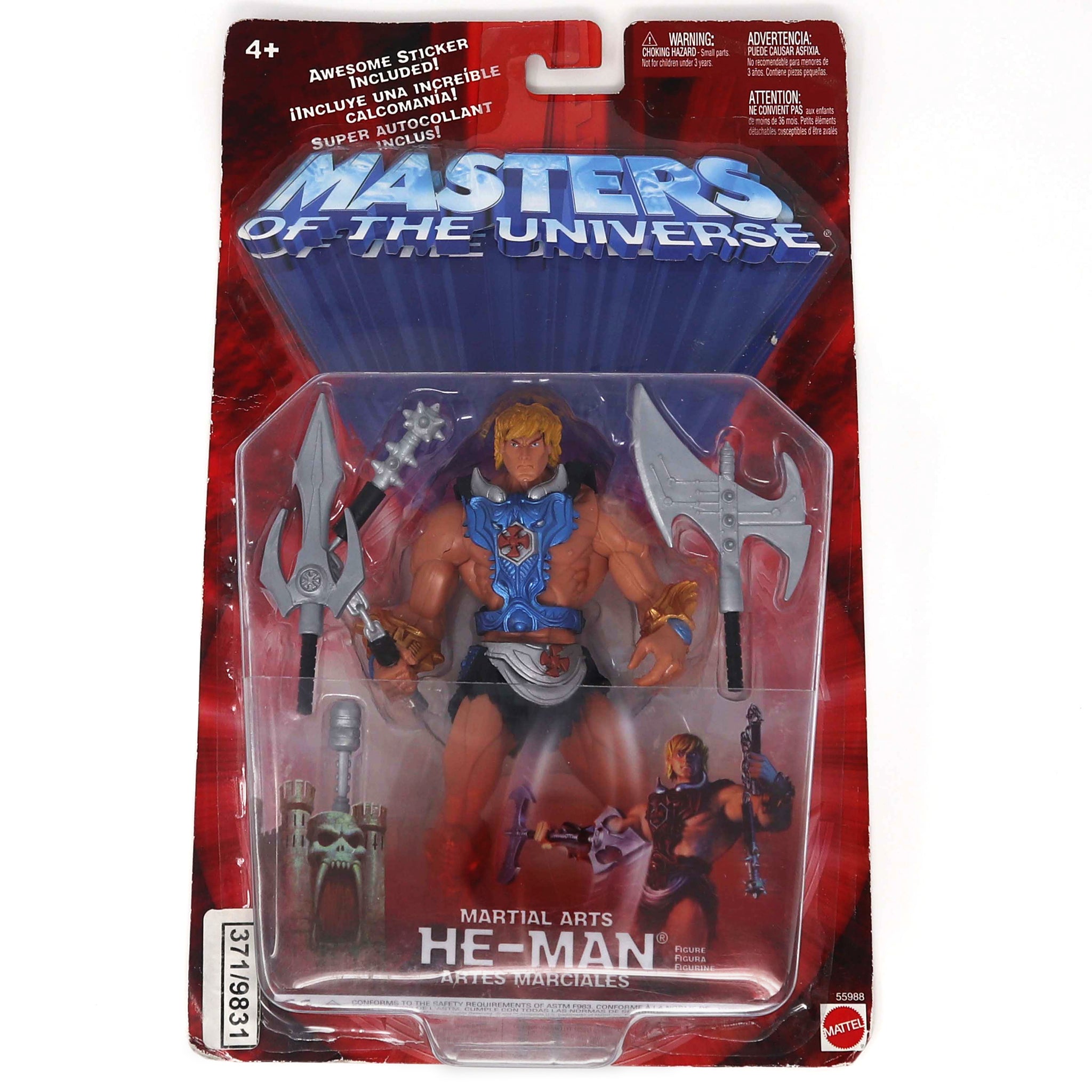 2002 Mattel He-Man MOTU Masters of the Universe Modern Series Martial Arts He-Man Action Figure Carded MOC