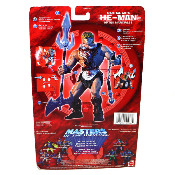 2002 Mattel He-Man MOTU Masters of the Universe Modern Series Martial Arts He-Man Action Figure Carded MOC