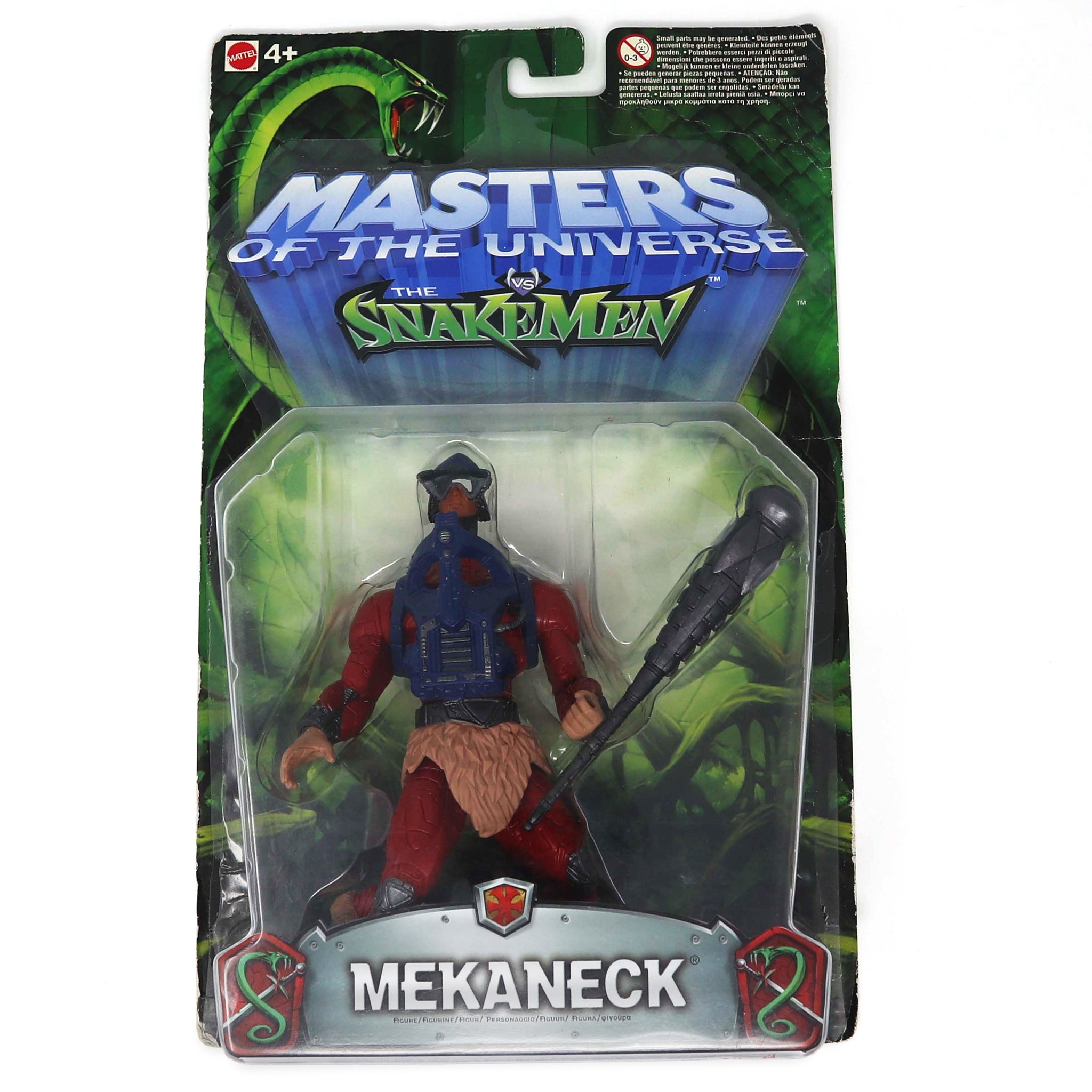 2003 Mattel He-Man MOTU Masters of the Universe vs The Snakemen Modern Series Mekaneck Action Figure Carded MOC