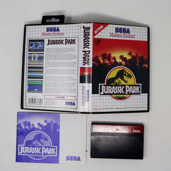 Vintage 1992 90s Sega Master System Jurassic Park Cartridge Video Game Action Pal 1 Player