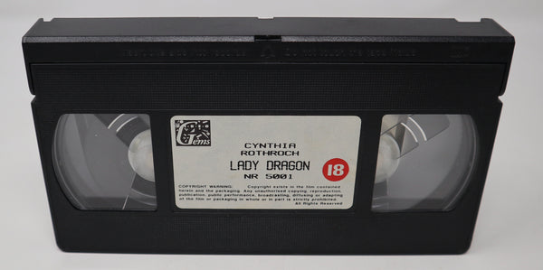 Vintage 1992 90s Cynthia Rothrock Lady Dragon VHS Video Home System Tape Rare Big Box Version Martial Arts